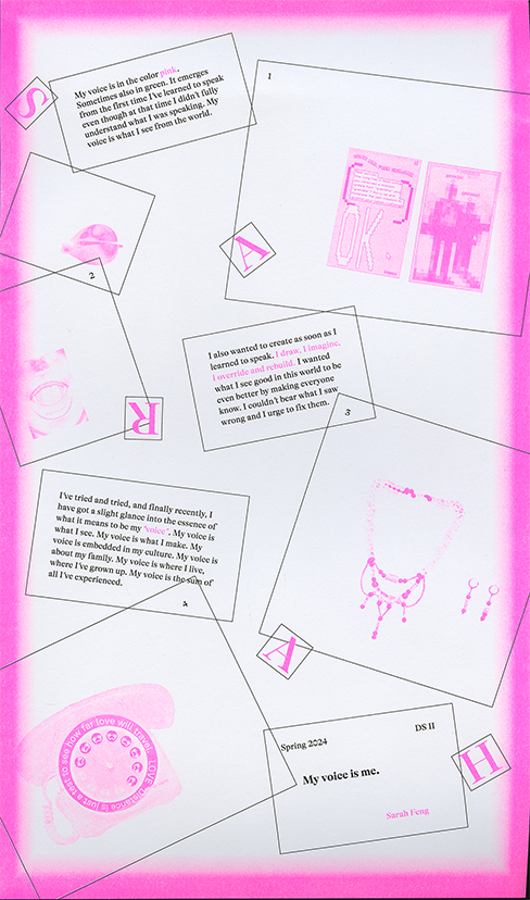 poster design printed with risograph